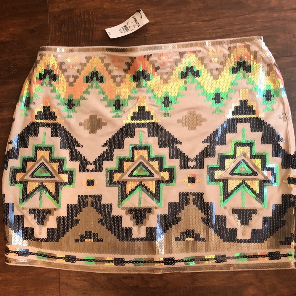 Sequin skirt and matching top